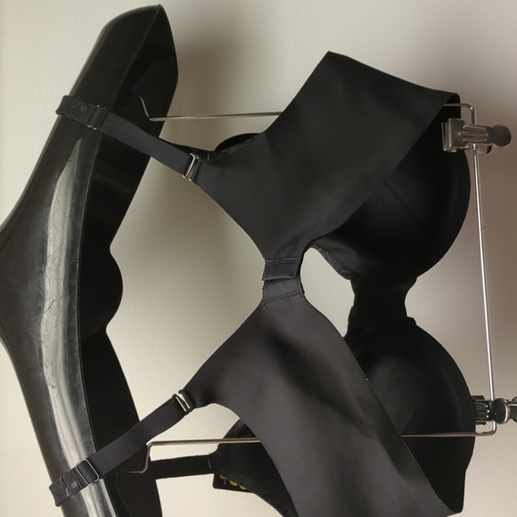 38D Bali Beauty Lift Invisible Support Convertible Strap Underwire Bra Nwt black - Picture 5 of 6